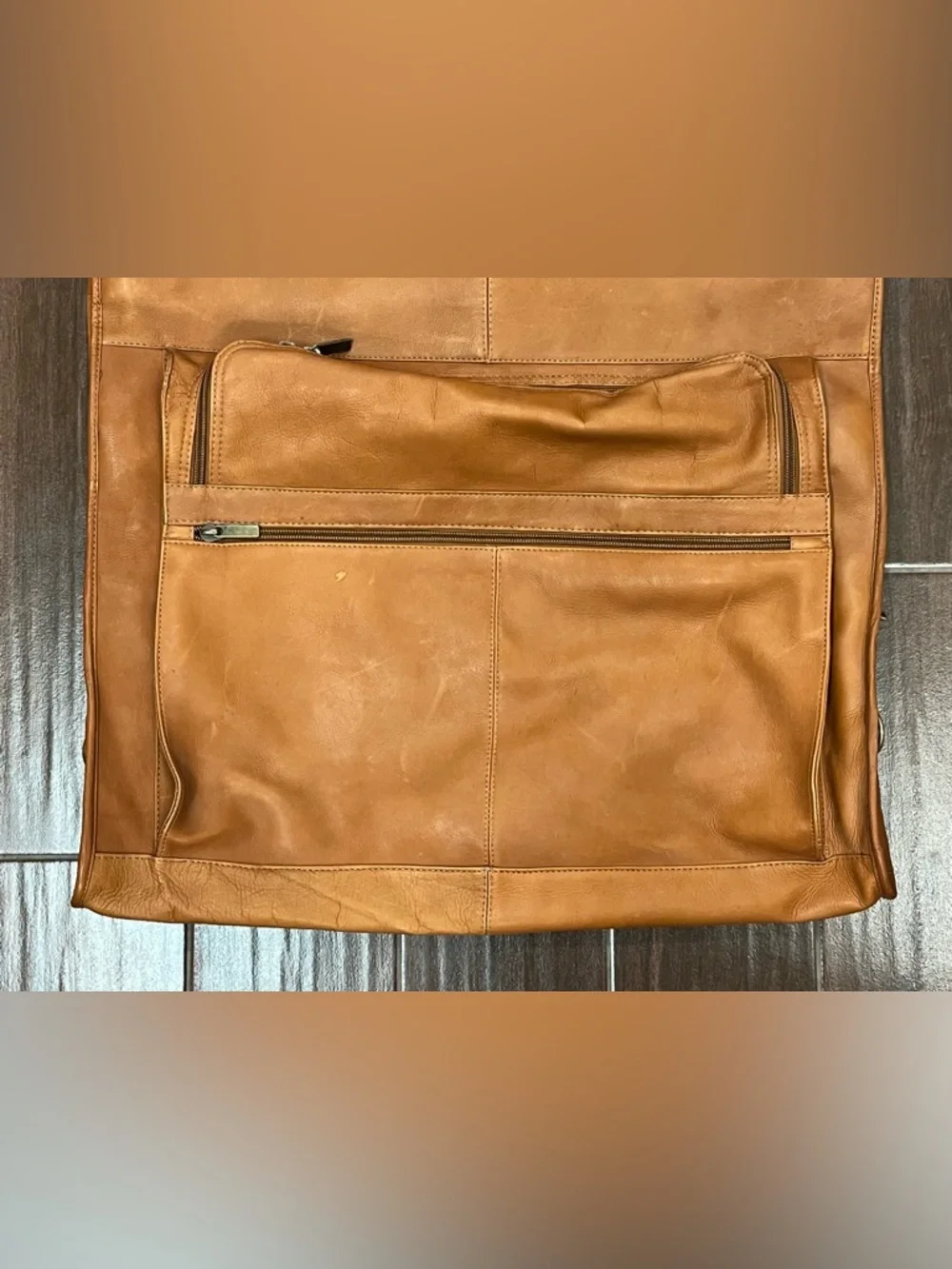 Links Kings Leather Garment Bag